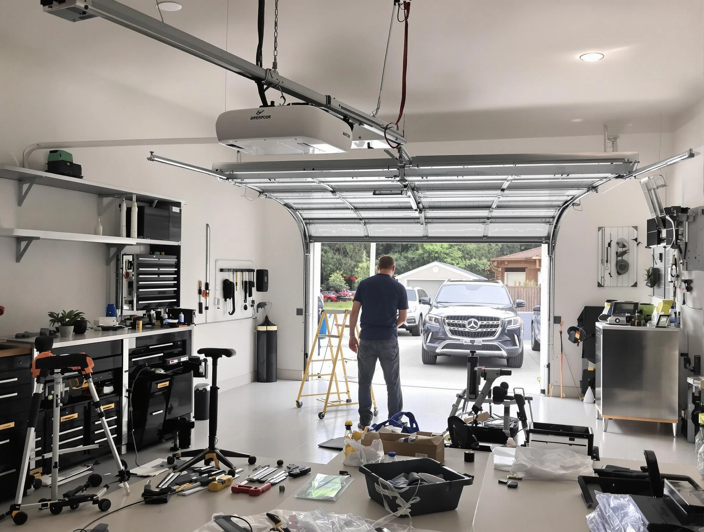 Garage door opener installation by Tuckahoe Garage Door Repair in Tuckahoe