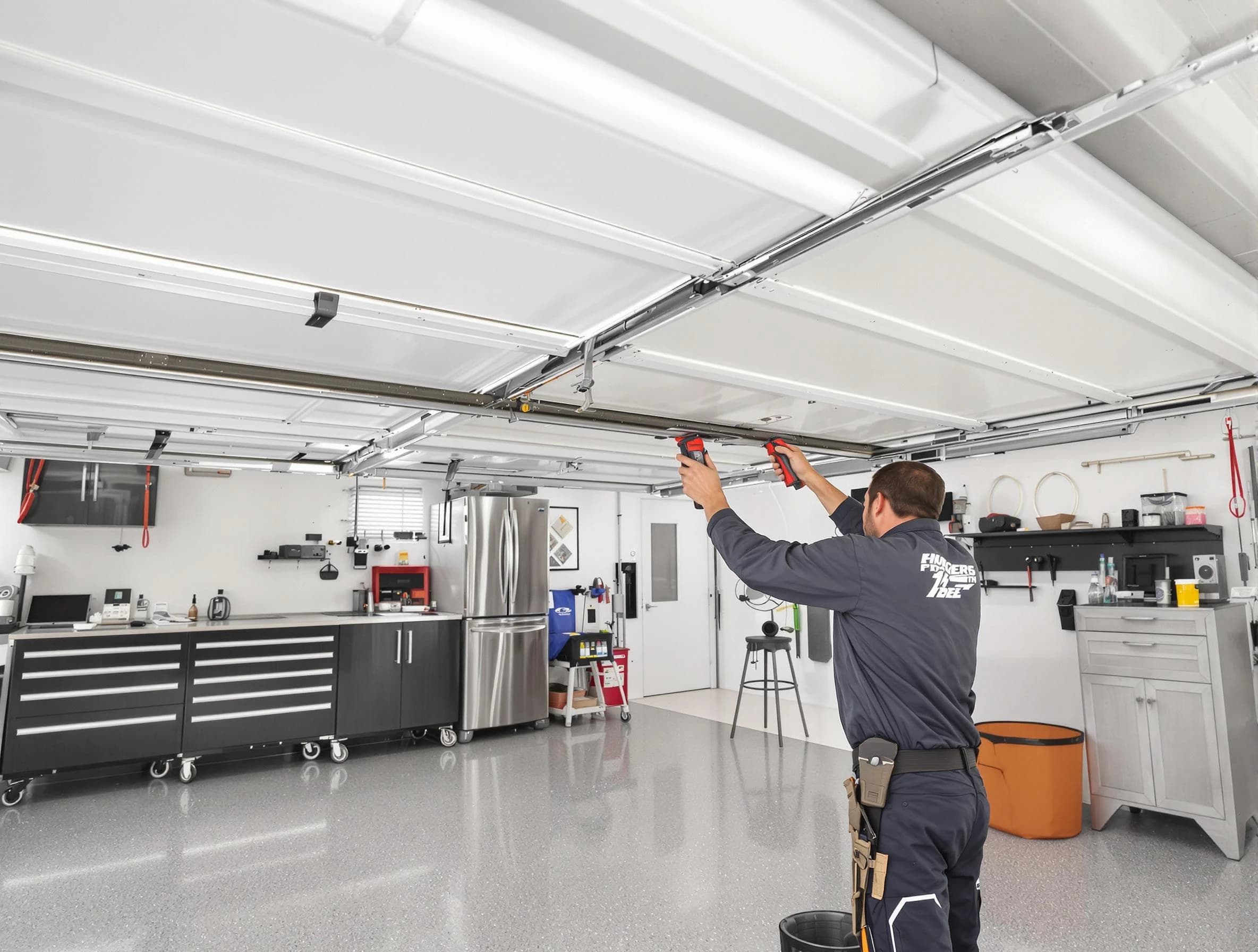 Overhead garage door repair service by Tuckahoe Garage Door Repair in Tuckahoe