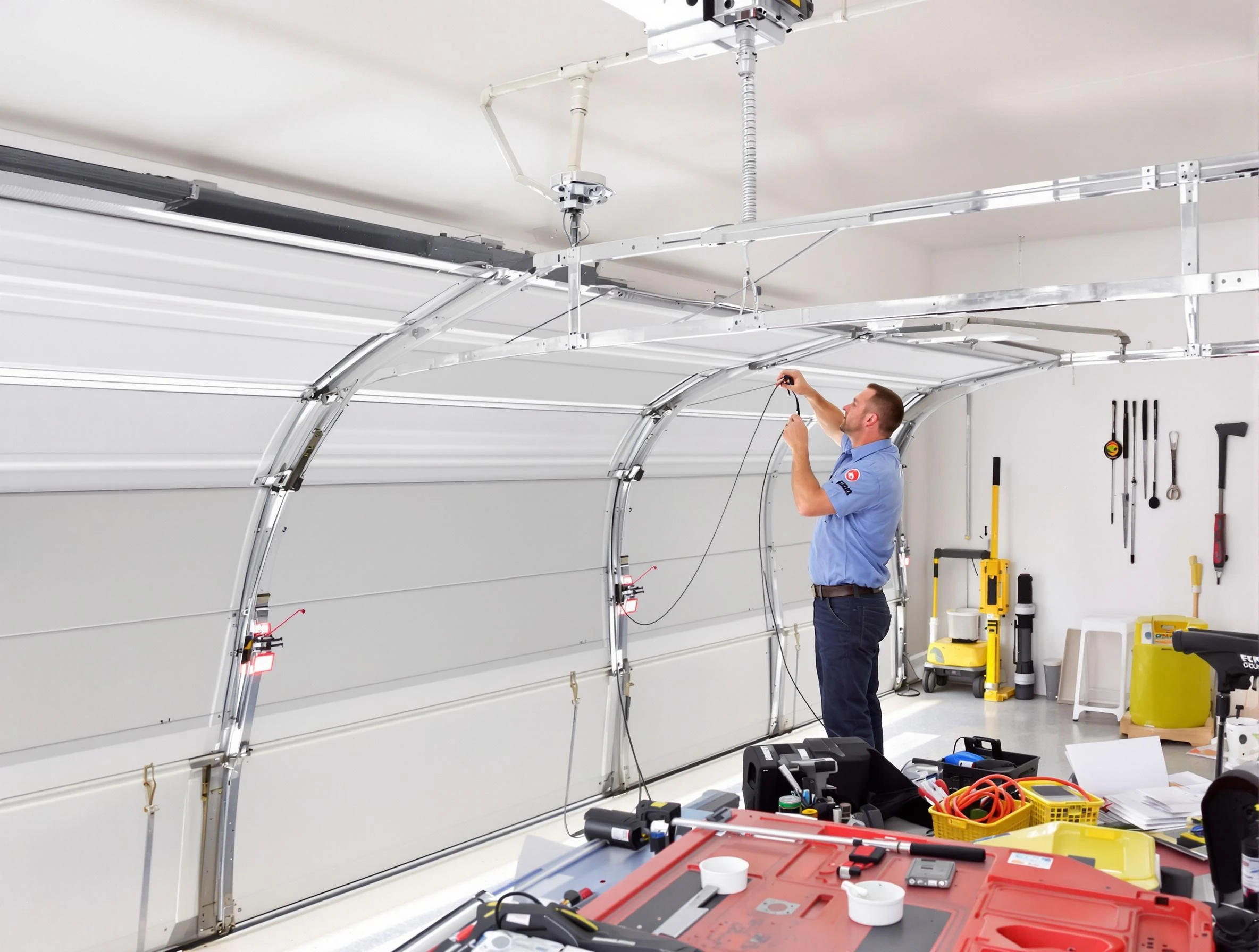 Garage door cable repair service by Tuckahoe Garage Door Repair in Tuckahoe