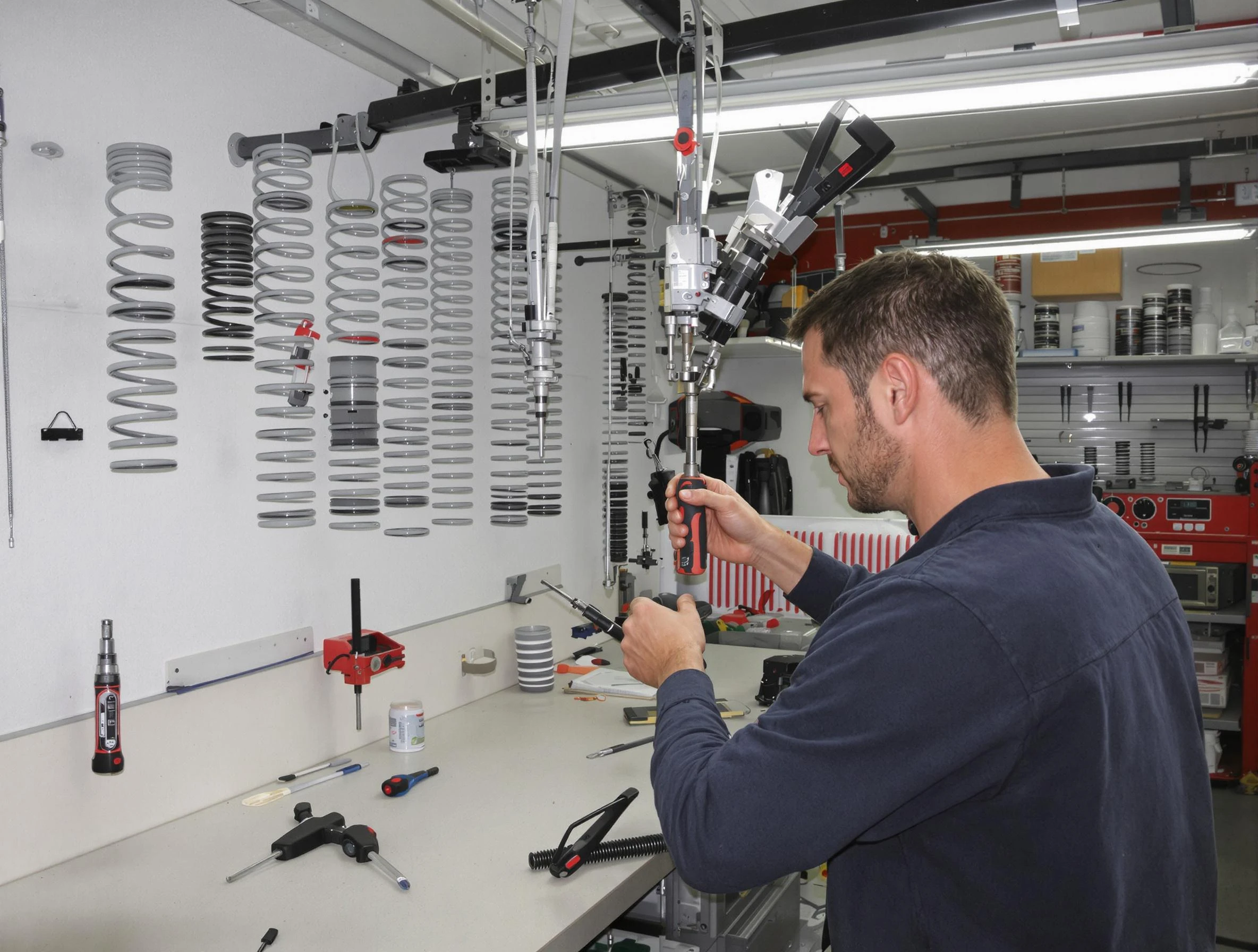 Tuckahoe Garage Door Repair safety certified technician performing precision spring replacement in Tuckahoe